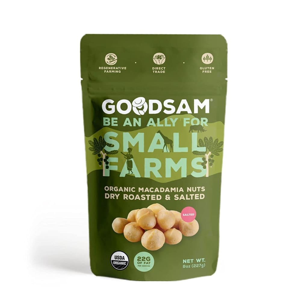 GOODSAM: Organic Macadamia Nuts Dry Roasted 8 oz - Nuts - GOODSAM