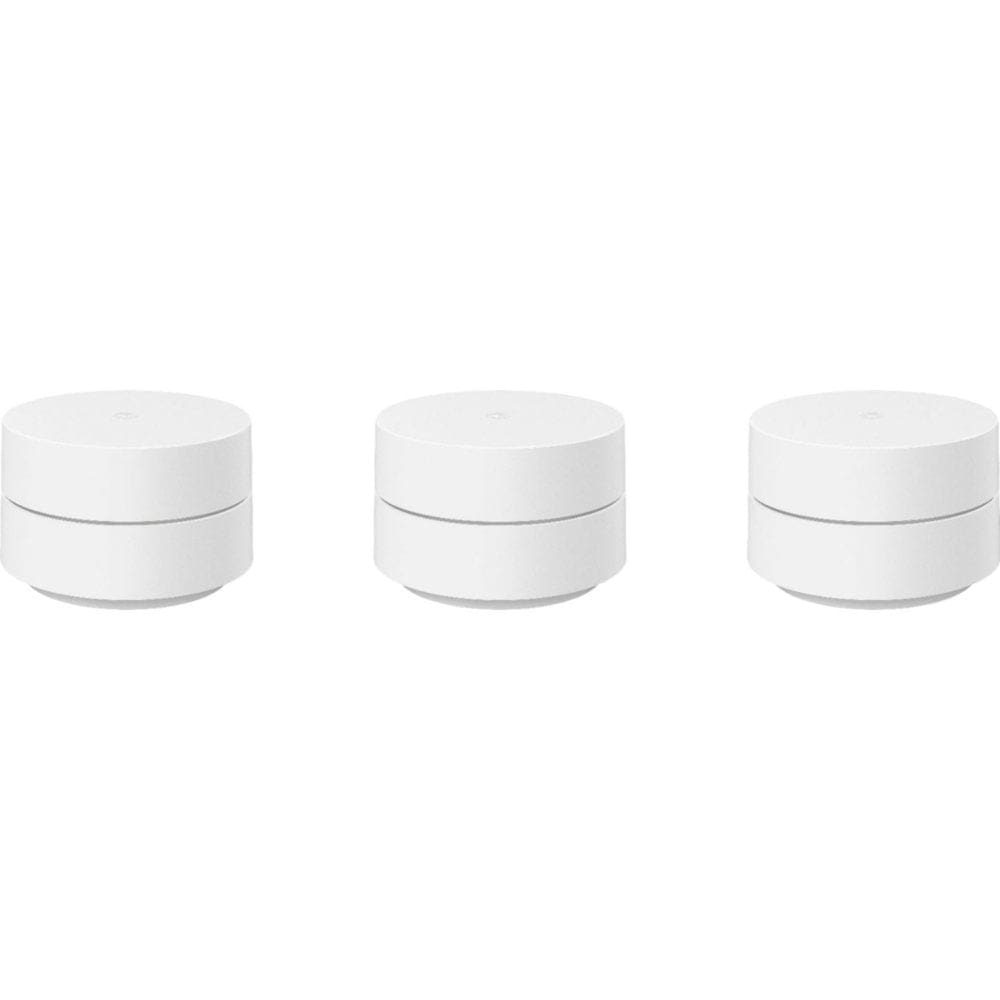 Google AC1200 Wi-Fi 3-Pack (Snow) - Google Compatible - Google