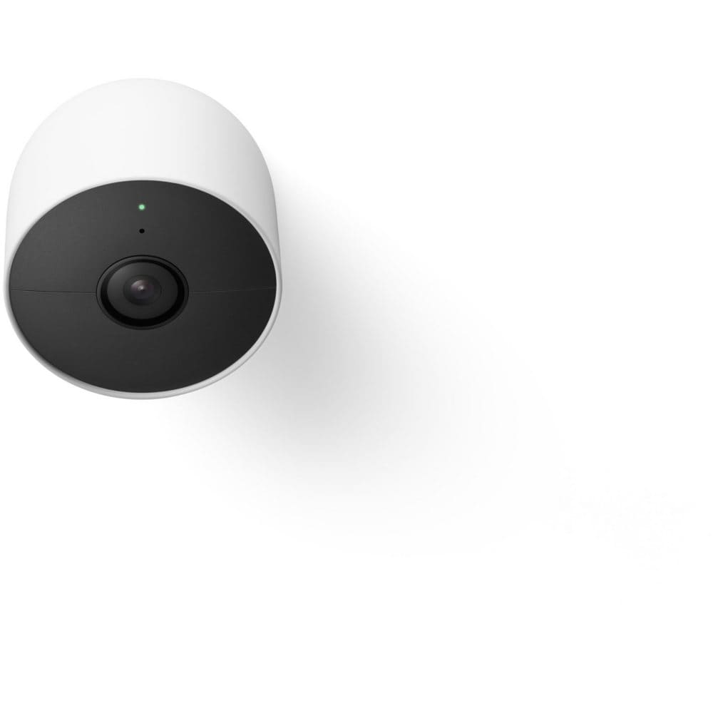 Google Nest 1080p Indoor/Outdoor Camera (Battery) - White - Google Compatible - Google