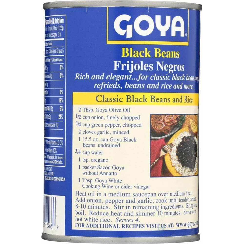 Goya Goya Canned Black Beans, 15.5 Oz