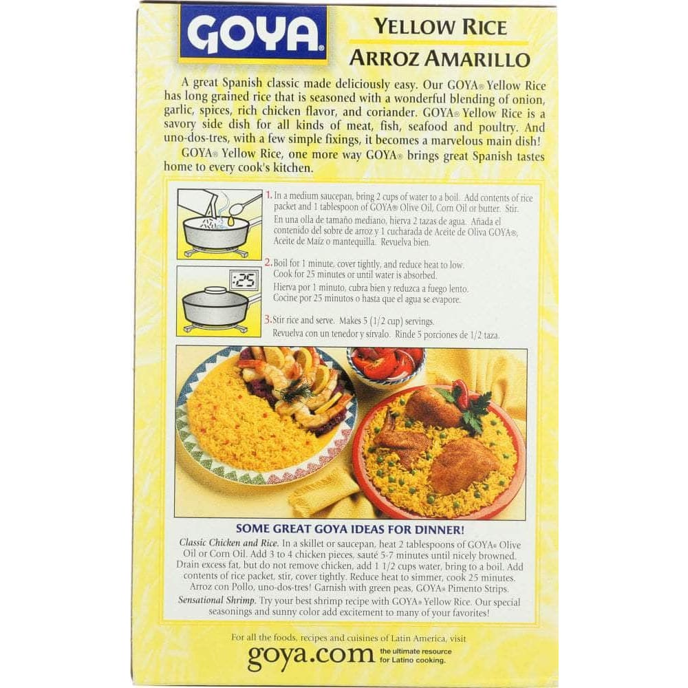 GOYA Grocery > Pantry > Rice GOYA: Yellow Rice Mix, 7 oz