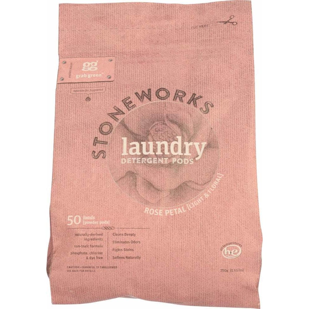 Grabgreen Grabgreen Stoneworks Laundry Detergent Rose Petal, 1.65 lb