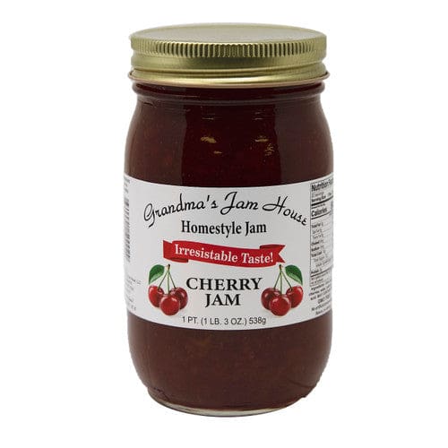 Grandma’s Jam House Homestyle Cherry Jam 16oz (Case of 12) - Misc/Jelly Jams & Spreads - Grandma’s Jam House