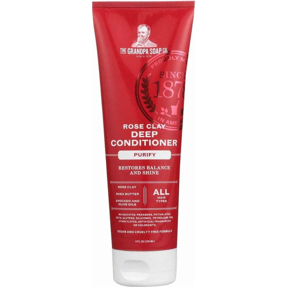 The Grandpa Soap Company Grandpas Conditioner Rose Clay Deep, 8 oz