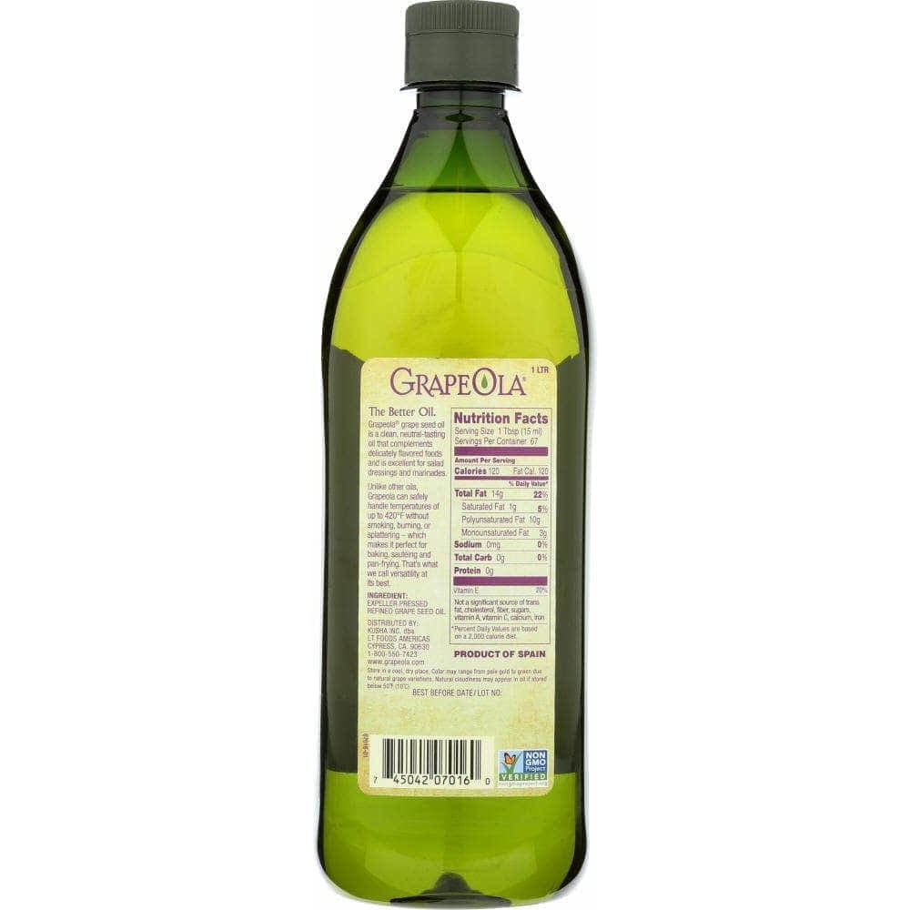 Grapeola Grapeola Grape Seed Oil, 33.8 oz