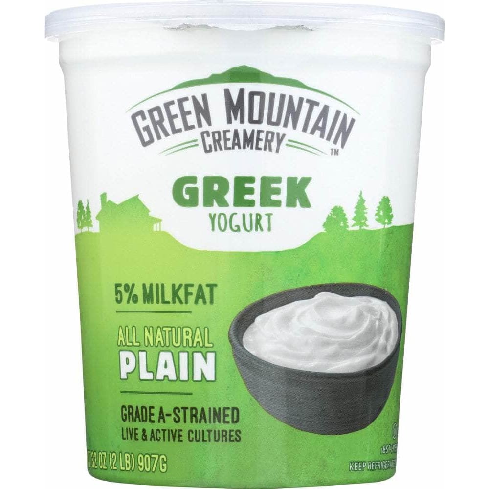 Greenmtncr Green Mountain Creamery 5% Milkfat Plain Greek Yogurt, 32 oz