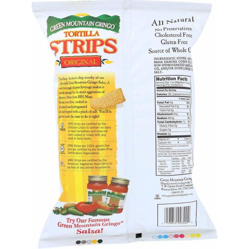 Green Mountain Gringo Green Mountain Gringo Corn Tortilla Strips Original, 8 Oz