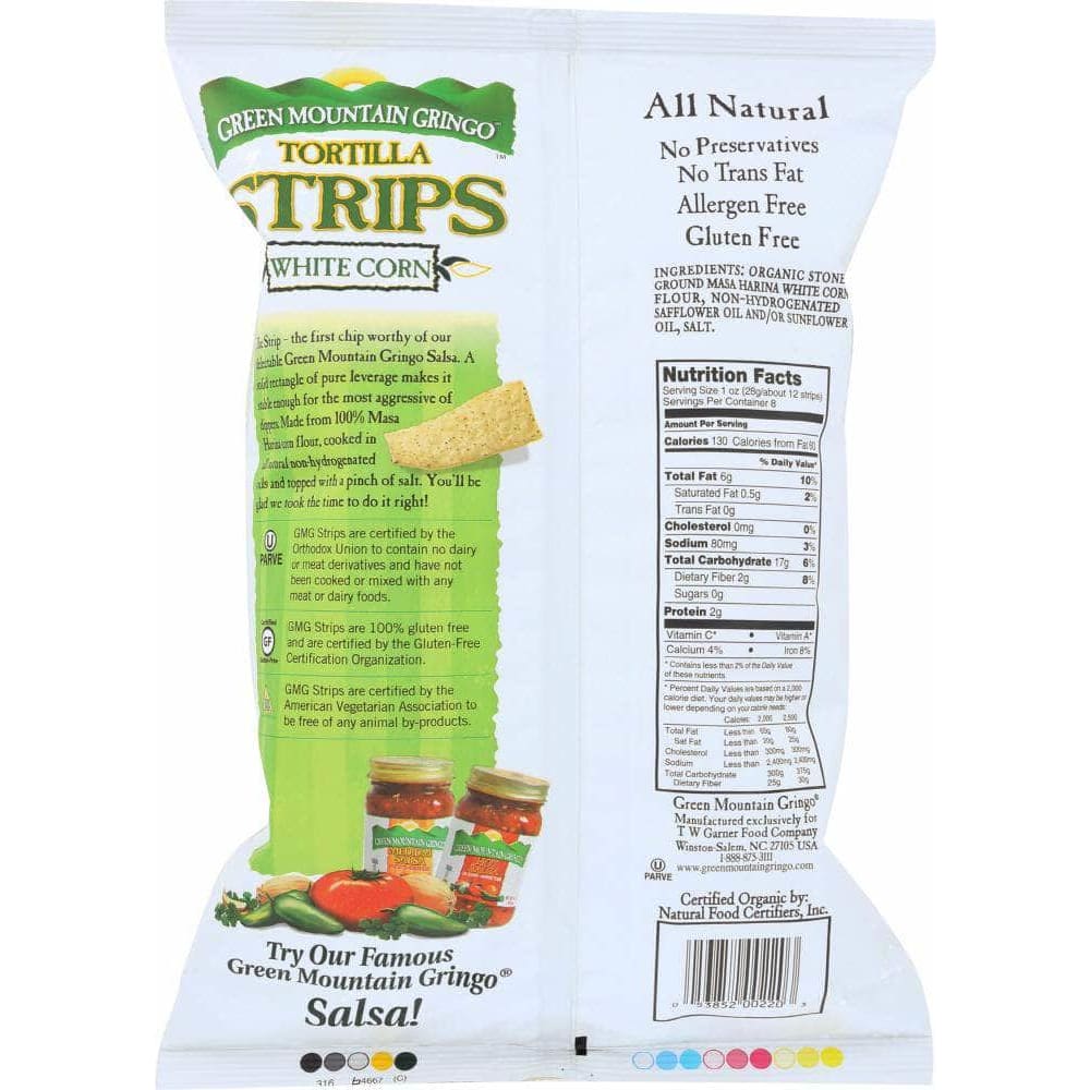 Green Mountain Gringo Green Mountain Gringo White Corn Tortilla Strips, 8 oz