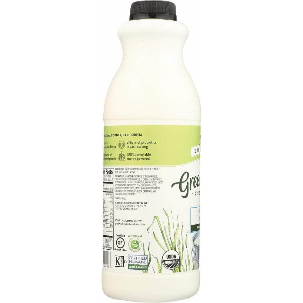 Green Valley Creamery Green Valley Creamery Organic Plain Whole Milk Kefir, 32 oz