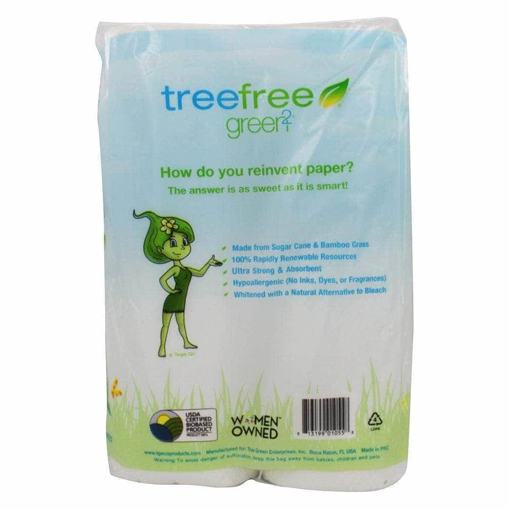 Green2 Green2 Tree Free Paper Towels 65 2ply Sheets, 2 pc