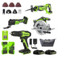 Greenworks 24V 4-piece Power Tool Combo Kit - Power & Hand Tools - GreenWorks