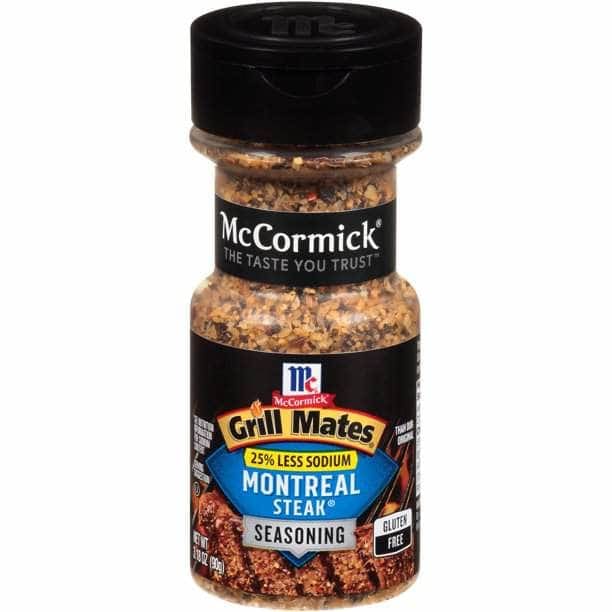 GRILL MATES Grocery > Cooking & Baking > Seasonings GRILL MATES: 25 Percent Less Sodium Montreal Steak Seasoning, 3.18 oz