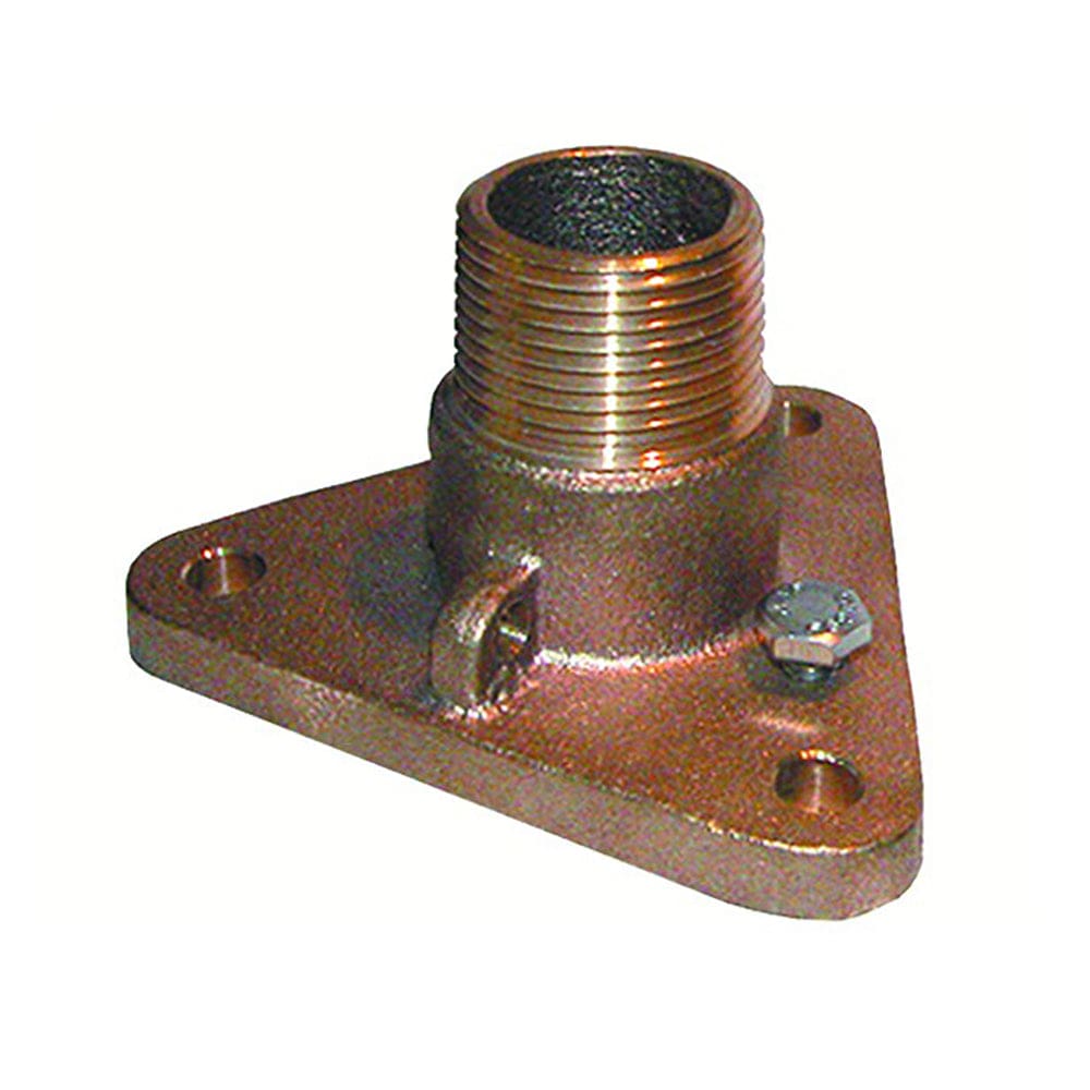 GROCO 1-1/ 2 Bronze NPS to NPT Flange Adapter - Marine Plumbing & Ventilation | Fittings - GROCO