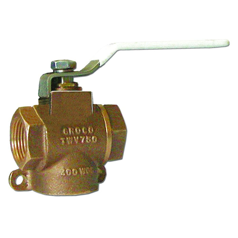 GROCO 1/ 2 NPT Bronze 3-Way Valve - Marine Plumbing & Ventilation | Fittings - GROCO