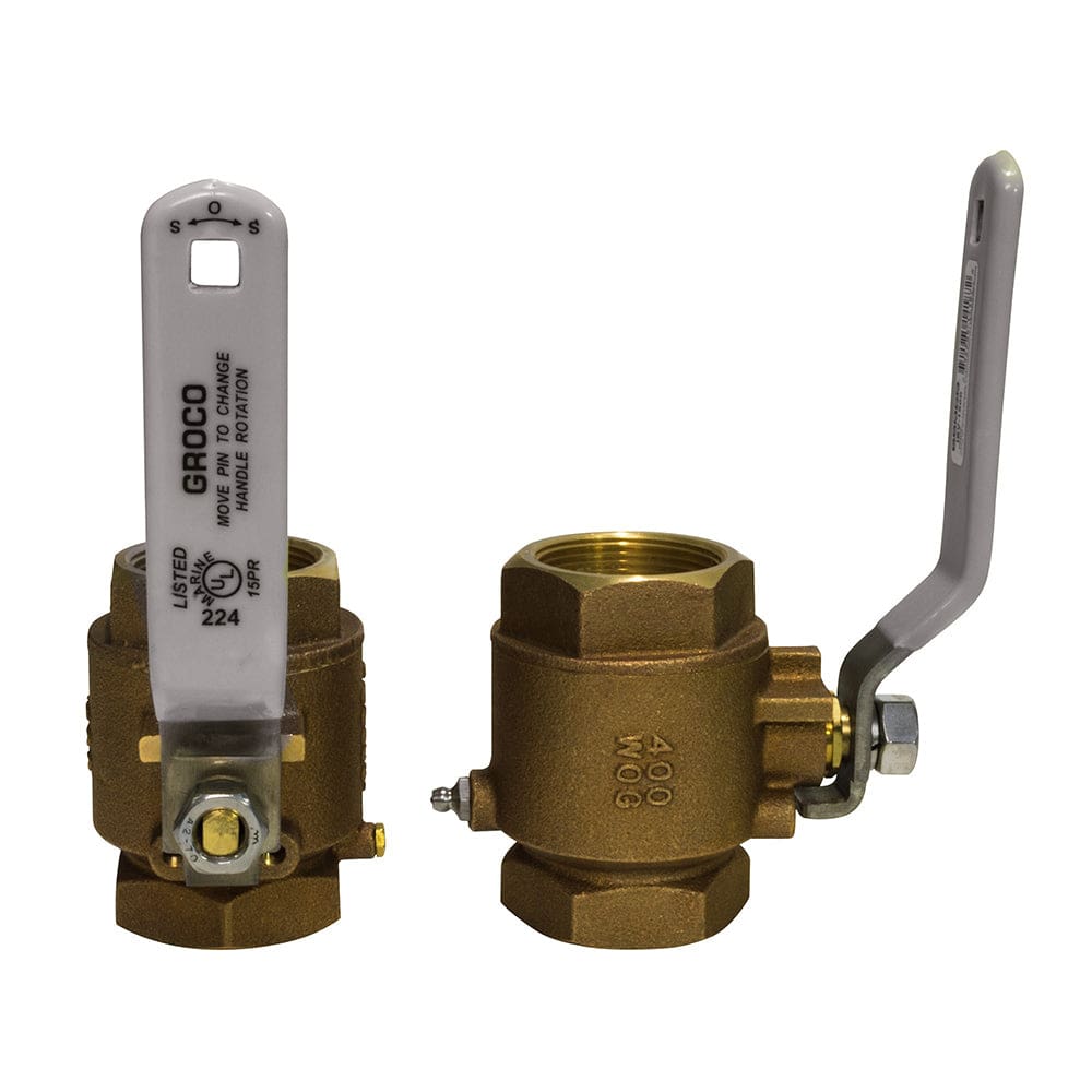 GROCO 1/ 2 NPT Bronze In-Line Ball Valve - Marine Plumbing & Ventilation | Fittings - GROCO