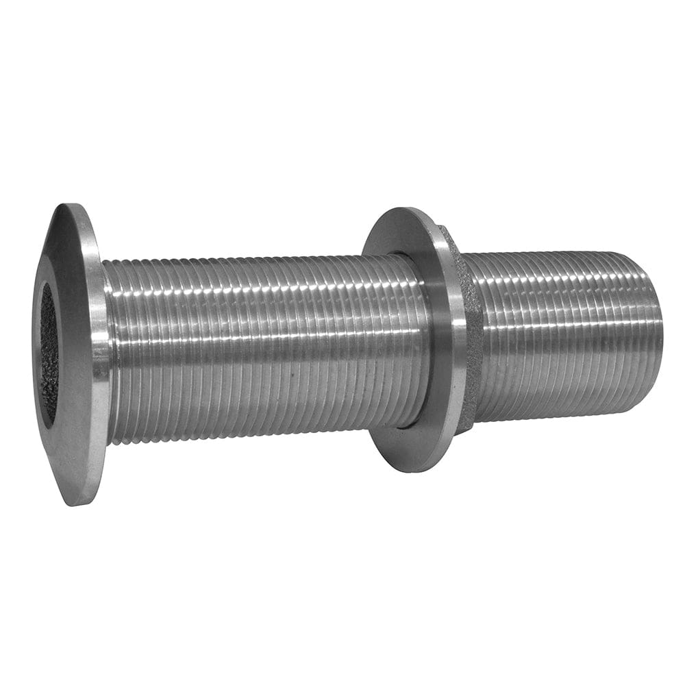 GROCO 1-1/ 2 Stainless Steel Extra Long Thru-Hull Fitting w/ Nut - Marine Plumbing & Ventilation | Thru-Hull Fittings - GROCO