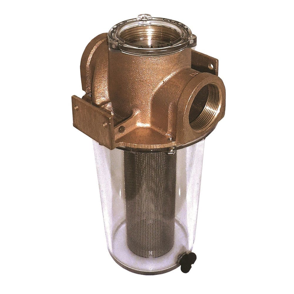 GROCO ARG-1250 Series 1-1/ 4 Raw Water Strainer w/ Stainless Steel Basket - Marine Plumbing & Ventilation | Strainers & Baskets - GROCO