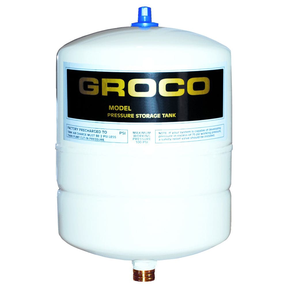 GROCO Pressure Storage Tank - 0.5 Gallon Drawdown - Marine Plumbing & Ventilation | Washdown / Pressure Pumps - GROCO