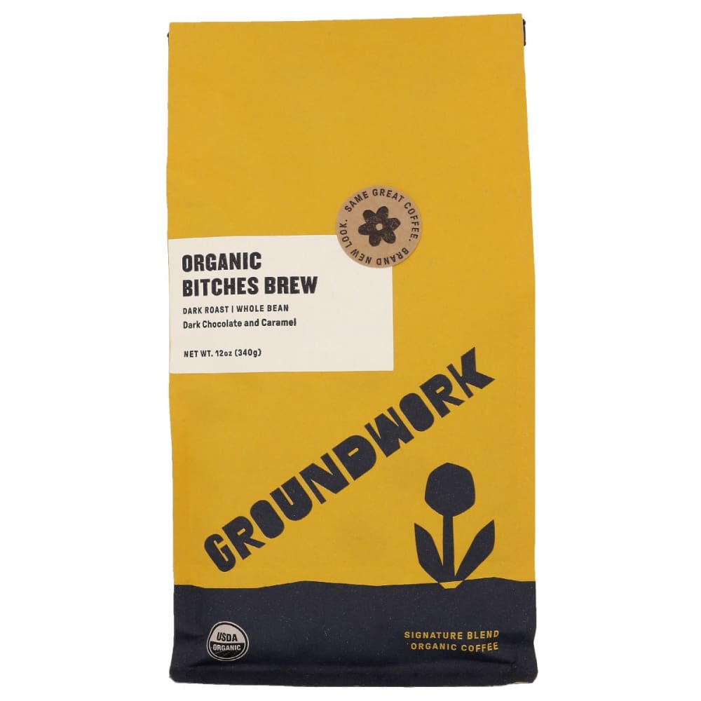 GROUNDWORK COFFEE NITRO: Organic Bitches Brew Coffee 12 oz - Grocery > Beverages > Coffee Tea & Hot Cocoa - GROUNDWORK COFFEE