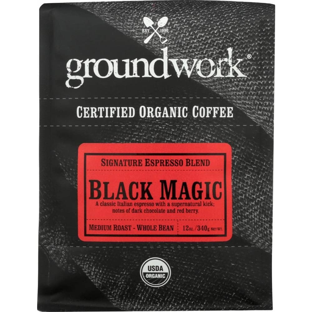 GROUNDWORK COFFEE GROUNDWORK COFFEE Coffee Wb Blk Mgc Esp Org, 12 oz