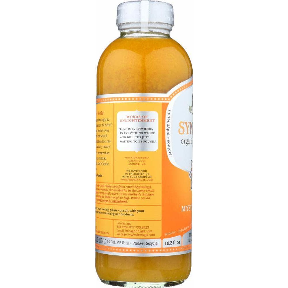 Gts Living Foods Gt's Enlightened Kombucha Synergy Organic and Raw Kombucha Mystic Mango, 16 Oz