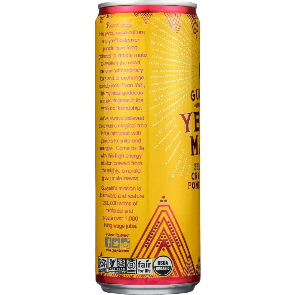 Guayaki Yerba Mate Guayaki Yerba Mate Sparkling Cranberry Pomegranate, 12 fl oz