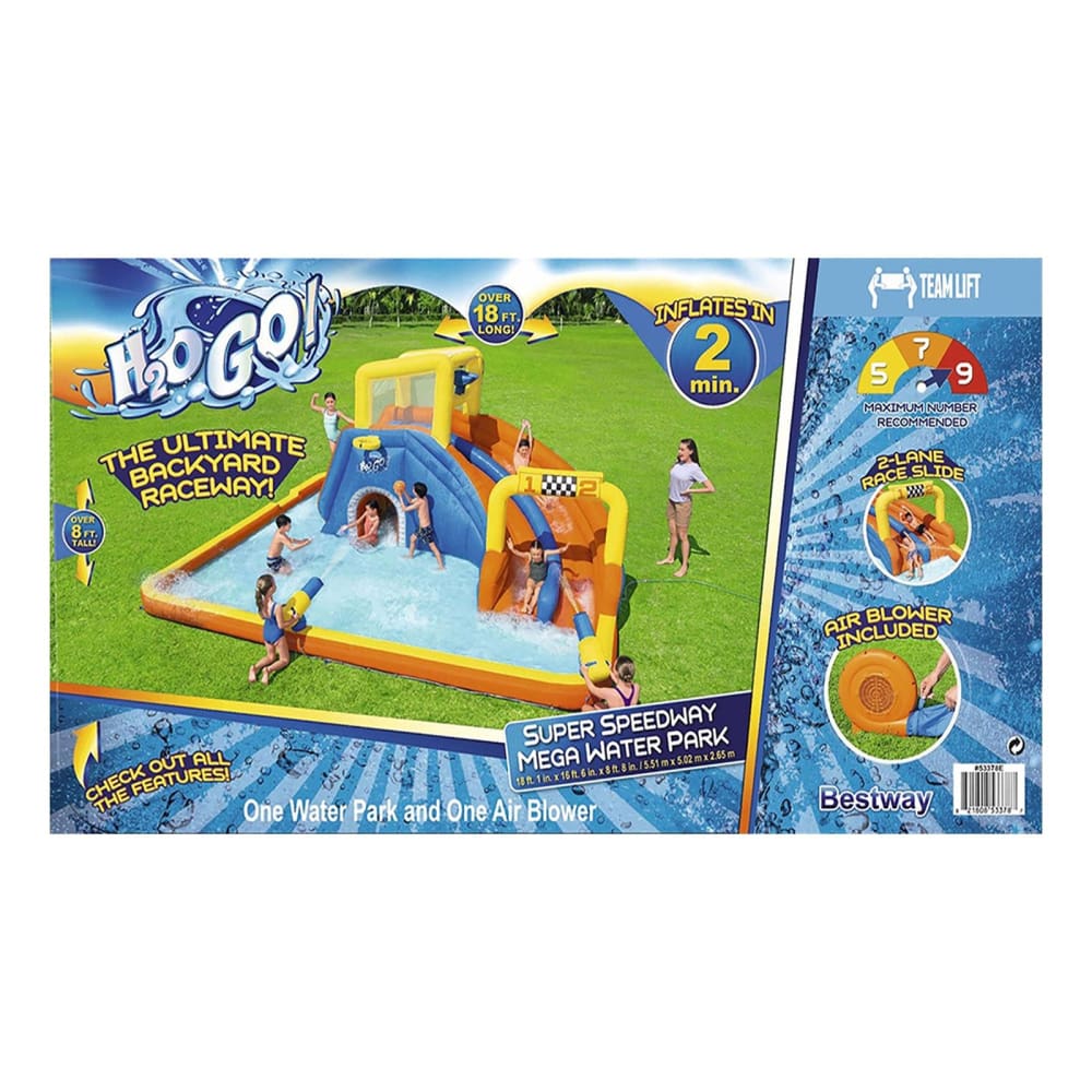 H2OGO! Super Speedway Mega Water Park - Home/Patio & Outdoor Living/Swimming Pools & Accessories/Pool Toys Floats & Accessories/ - Unbranded