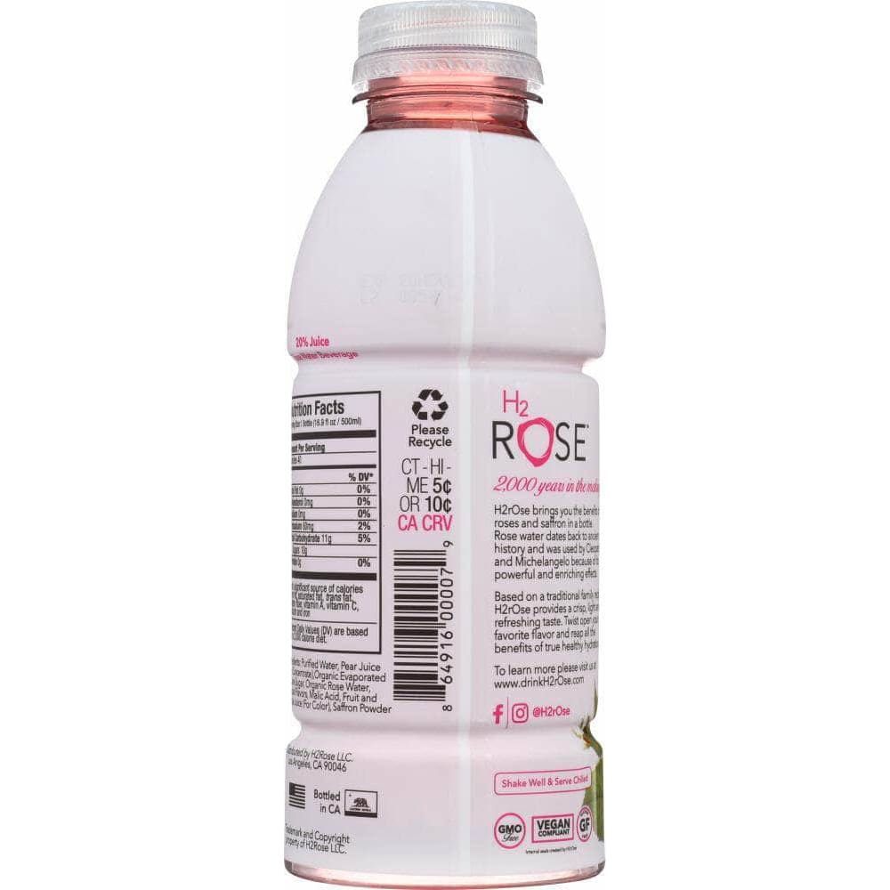 H2Rose H2Rose Wild Berry Rose Water Beverage, 16.9 fl oz