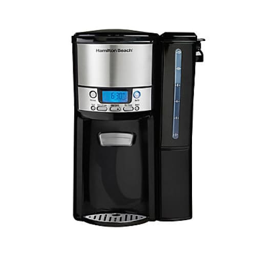 Hamilton Beach 12 Cup Dispensing Coffee Maker Black and Silver - Home/Appliances/Small Kitchen Appliances/Coffee & Tea Brewers/ - Hamilton