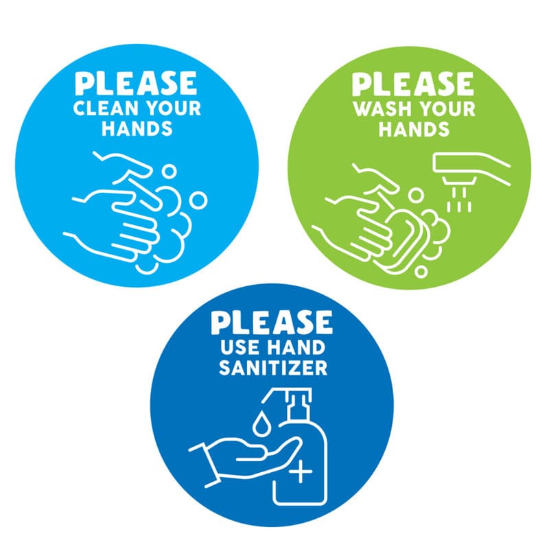Handwashing Reminder Decals 60/Pk (Pack of 2) - First Aid/Safety - Learning Resources