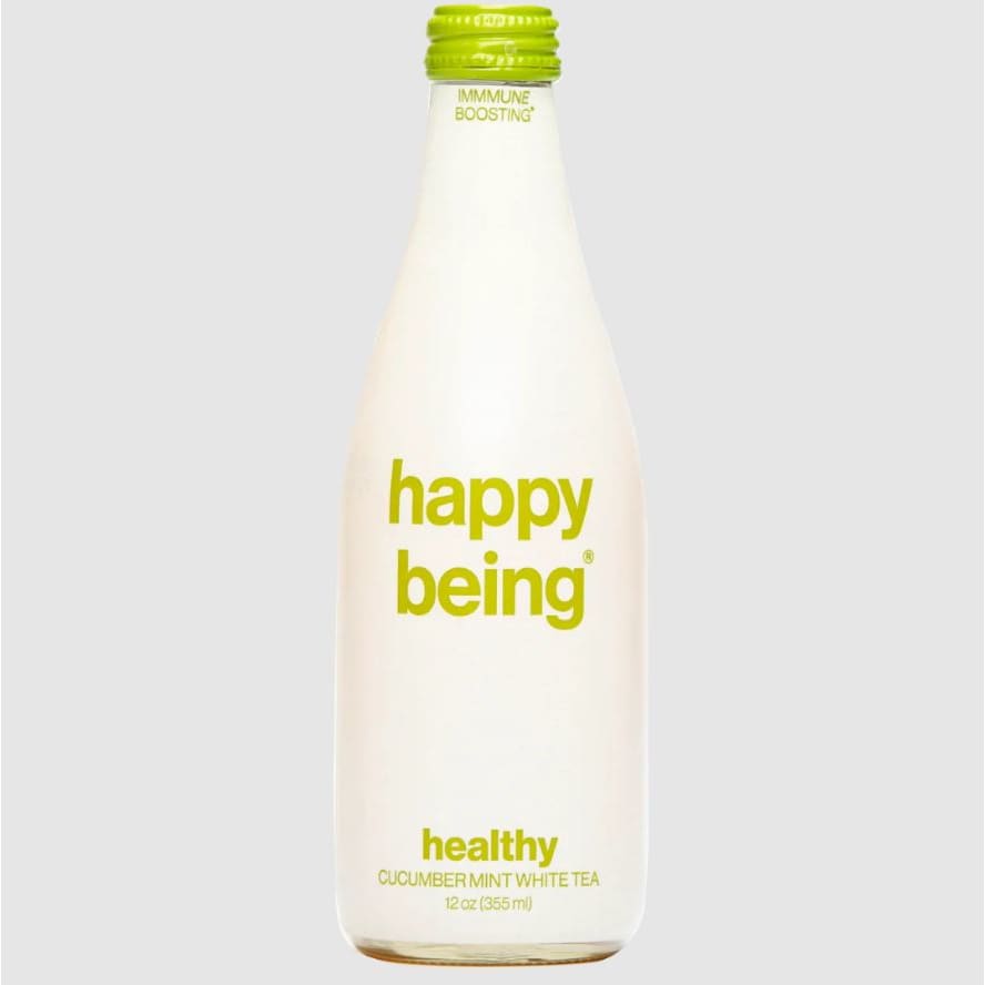 HAPPY BEING: Cucumber Mint White Tea 12 fo (Pack of 4) - Grocery > Beverages > Coffee Tea & Hot Cocoa - HAPPY BEING