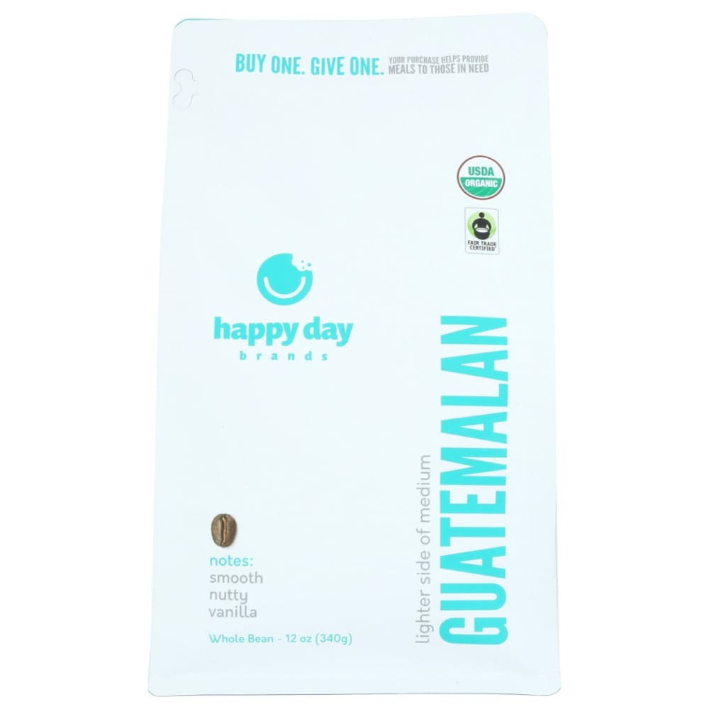 HAPPY DAY BRANDS: Coffee Guatemalan Whle Bn 12 OZ (Pack of 2) - Grocery > Beverages > Coffee Tea & Hot Cocoa - HAPPY DAY BRANDS