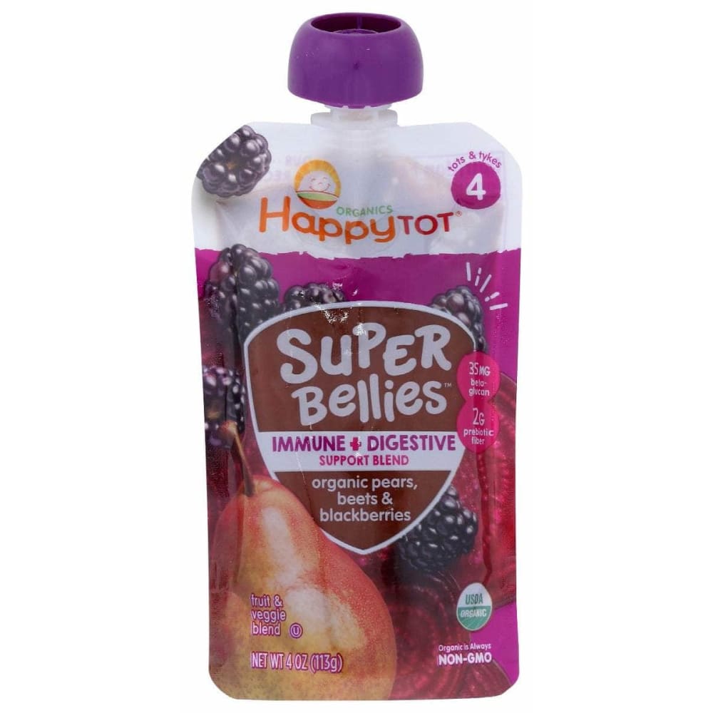 HAPPY TOT HAPPY TOT Pouch Pear Beet Blkbry, 4 oz