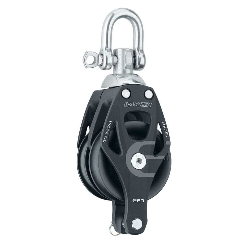 Harken 60mm Double Aluminum Element Block w/ Swivel & Becket - Sailing | Blocks - Harken