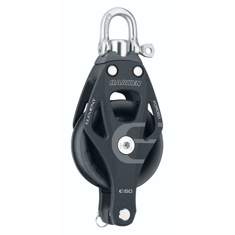 Harken 60mm Single Aluminum Element Block w/ Swivel & Becket - Sailing | Blocks - Harken