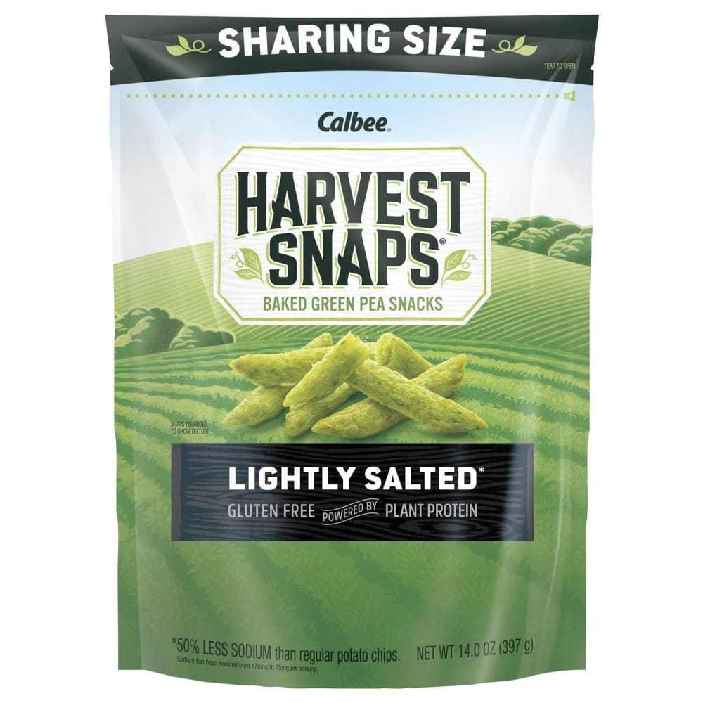 Harvest Snaps Lightly Salted Green Pea Crisps 14 oz. - Harvest Snaps