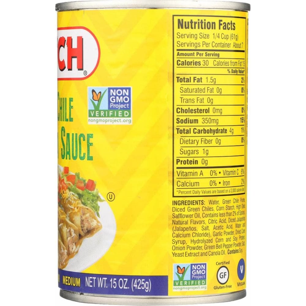 HATCH Hatch Sauce Enchlda Grn Med, 15 Oz