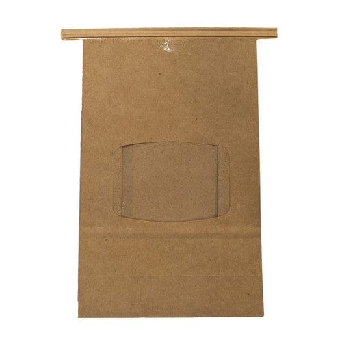 HBC Packaging 1lb Bakery Bag w/Tin Tie & Window 50ct - Misc/Packaging - HBC Packaging