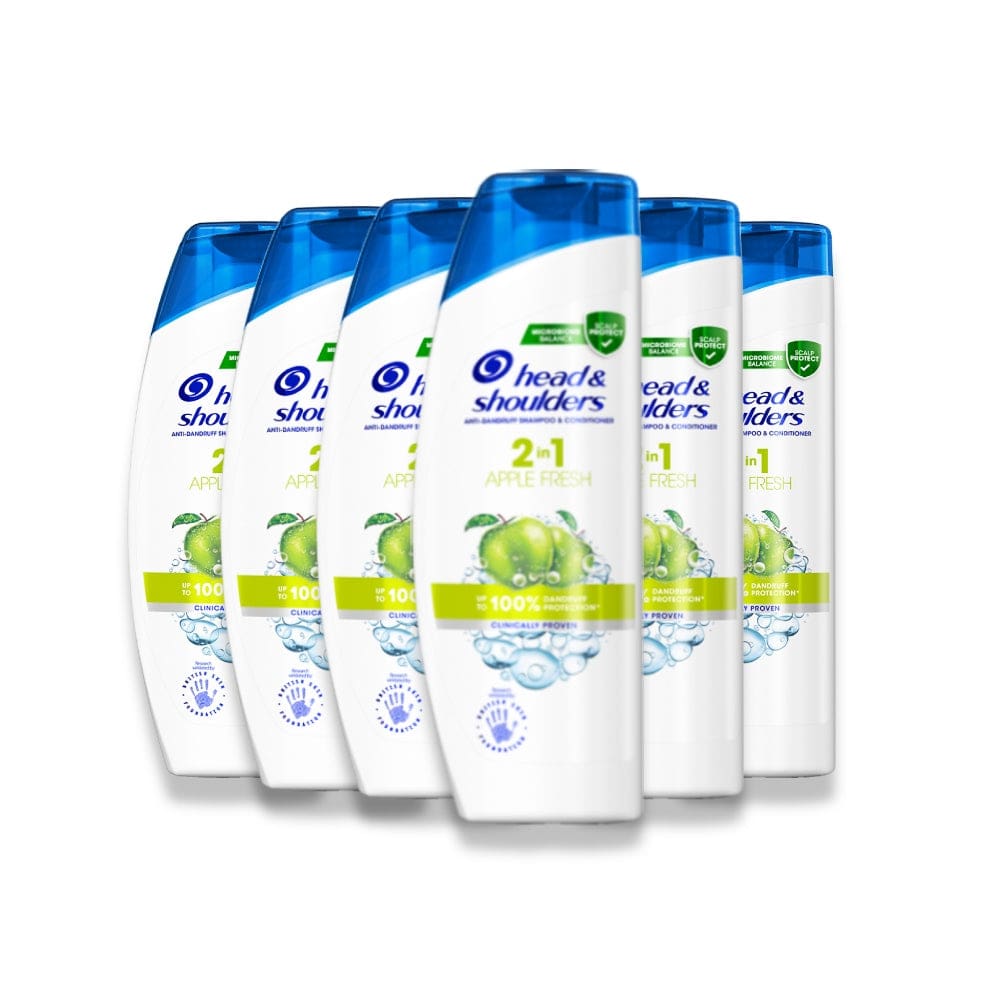 Head & Shoulders - Anti-Dandruff Shampoo & Conditioner Apple Fresh 2-In-1 - 400ml - 6 Pack - Shampoo & Conditioner - Head & Shoulders