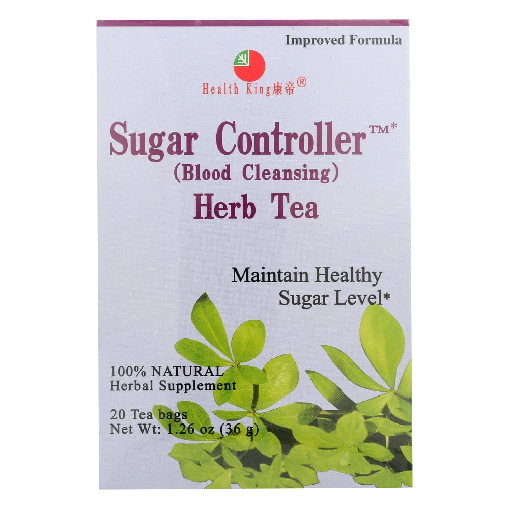 HEALTH KING TEA: Sugar Controller Herb Tea 20 bg (Pack of 5) - Beverages > Coffee Tea & Hot Cocoa - Health King Tea