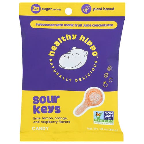 HEALTHY HIPPO: Candy Sour Keys 1.8 OZ (Pack of 5) - Grocery > Chocolate Desserts and Sweets > Candy - HEALTHY HIPPO