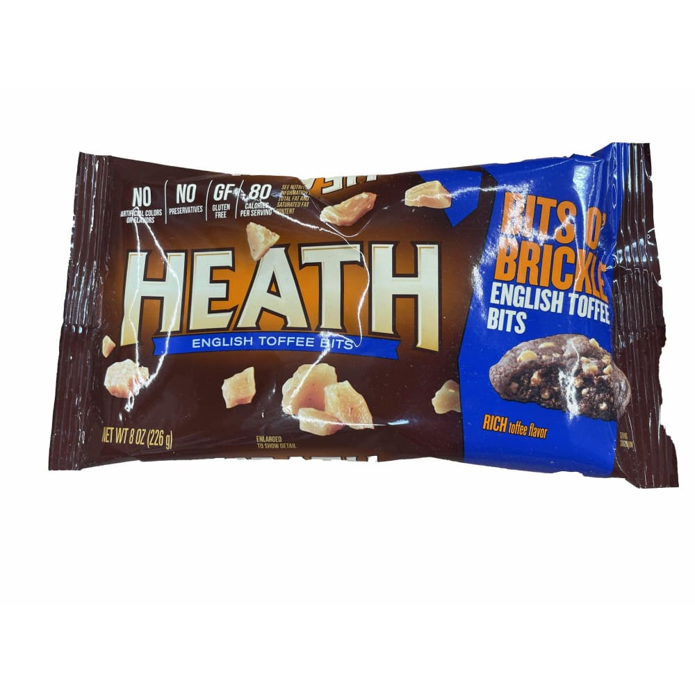 HEATH HEATH BITS O' BRICKLE English Toffee Baking Bits, Gluten Free, 8 oz, Bag