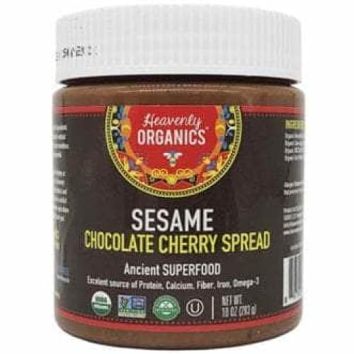 HEAVENLY ORGANICS Heavenly Organics Sesame Chocolate Cherry Spread, 10 Oz