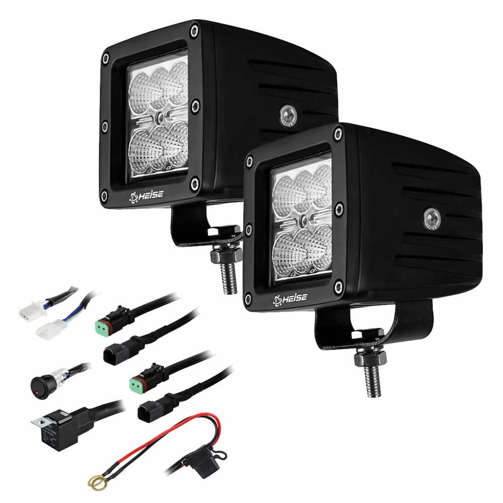 HEISE 6 LED Cube Light - Flood Beam - 3 - 2 Pack - Automotive/RV | Lighting,Lighting | Pods & Cubes - HEISE LED Lighting Systems