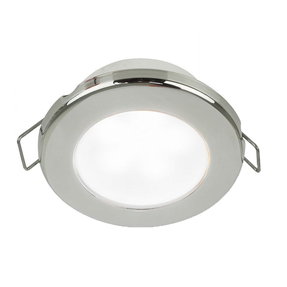 Hella Marine EuroLED 75 3 Round Spring Mount Down Light - White LED - Stainless Steel Rim - 12V - Lighting | Dome/Down Lights - Hella Marine