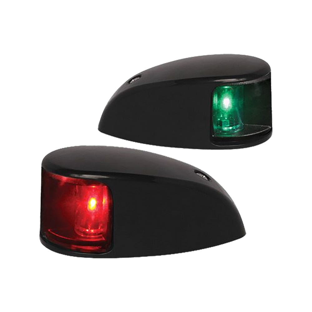 Hella Marine NaviLED Deck Mount Port & Starboard Pair - 2nm - Colored Lens/ Black Housing - Lighting | Navigation Lights - Hella Marine