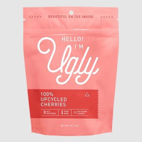 HELLO IM UGLY: Upcycled Cherries 4 oz (Pack of 5) - Fruit Snacks - HELLO IM UGLY
