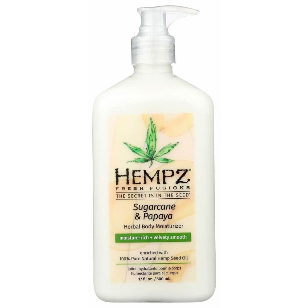 HEMPZ Beauty & Body Care > Skin Care > Body Lotions & Cremes HEMPZ: Fresh Fusions Sugarcane & Papaya Herbal Body Moisturizer, 17 oz