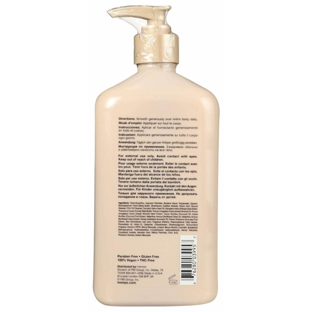 HEMPZ Beauty & Body Care > Skin Care > Body Lotions & Cremes HEMPZ: Koa & Sweet Almond Smoothing Body Moisturizer, 17 oz