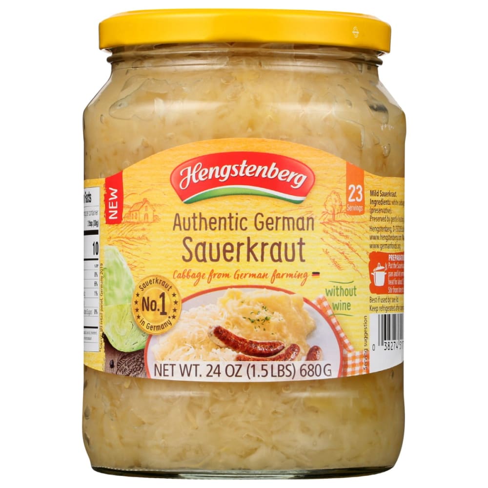 HENGSTENBERG: Authentic German Sauerkraut 24 oz (Pack of 5) - Grocery > Vegetables - HENGSTENBERG